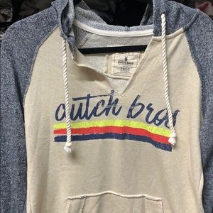 Dutch Bros sweatshirt/ small / navy and cream